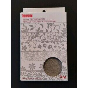 Craftsmart Floral Texture Sheets 3.74" x 5.75" - 3 Double-Sided Sheets 6 Designs